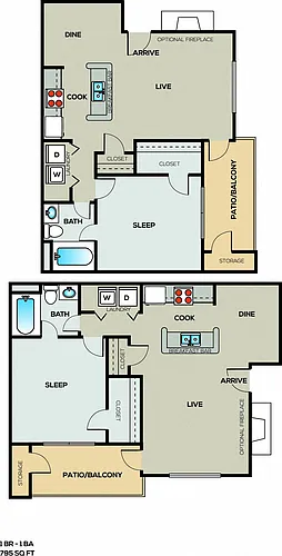 Floor plan 1B