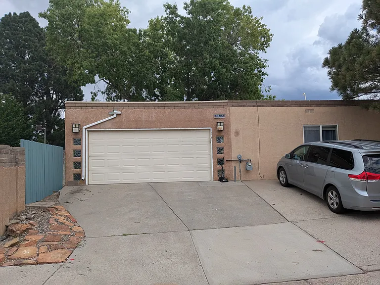 Garage entry (opposite corner from front)