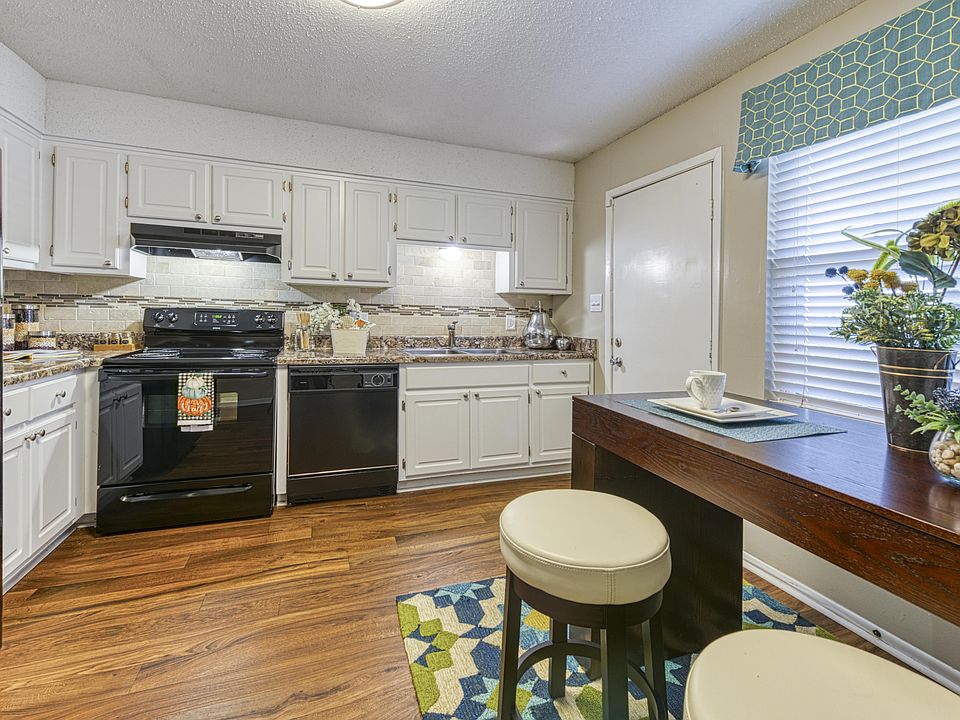 Kitchen with White Cabinets & Wood-style Floors
