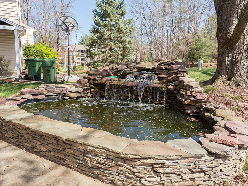 Custom stone Koi pond