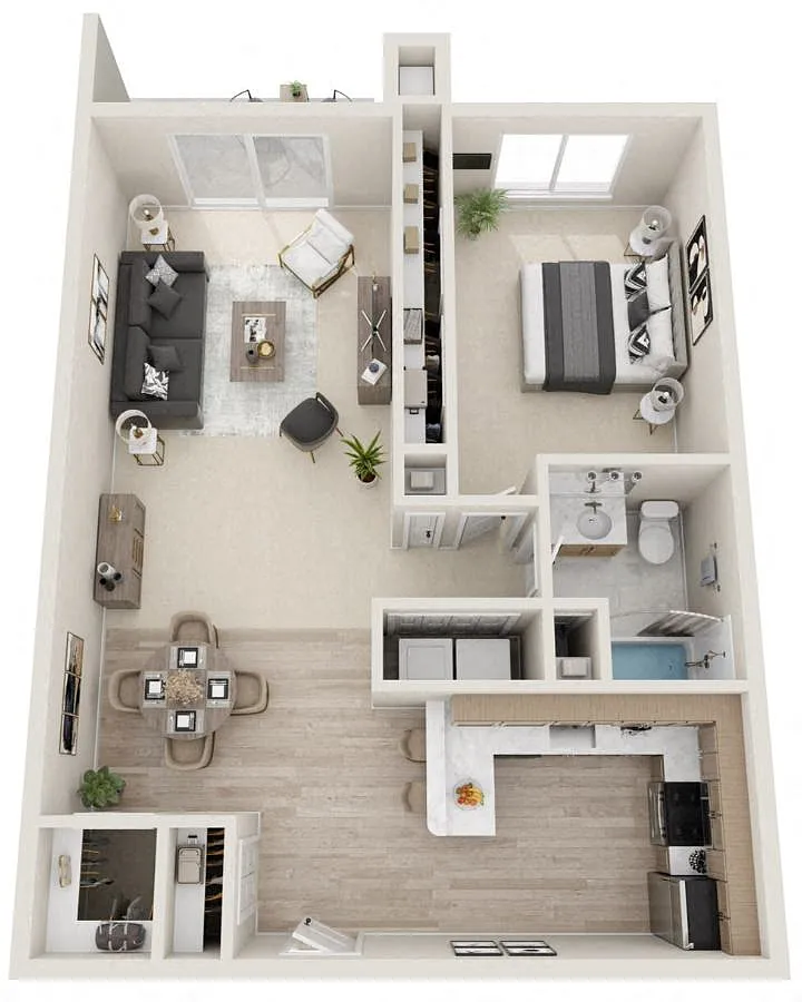Floor plan The Reserve - 1BBR