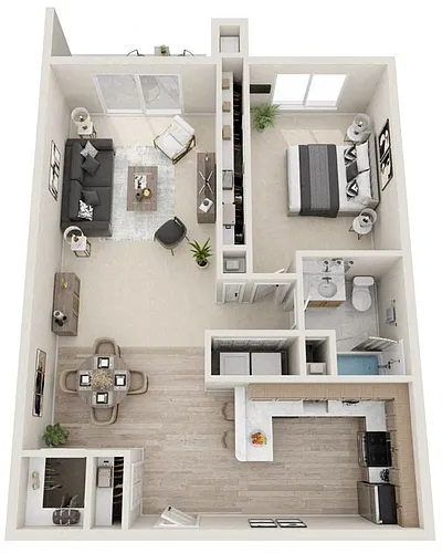 Floor plan The Reserve - 1BBR