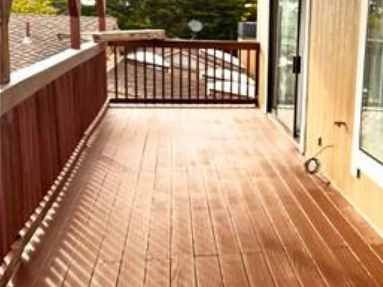 Master bedroom deck