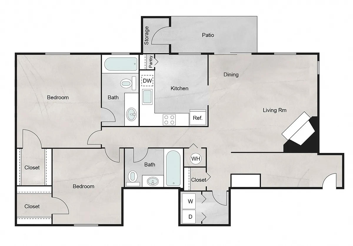 Floor plan Sterling (Plan N)