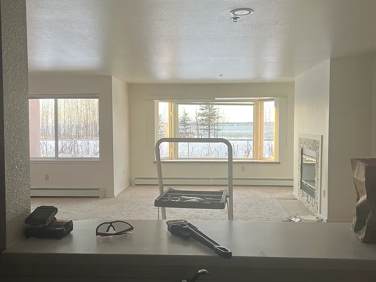 As you can see, we are still working on a few final details. We cut out this window in the kitchen to give a better view! Ready by 6/15/26