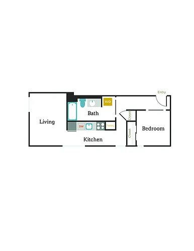 Floor plan 1X1 - C3