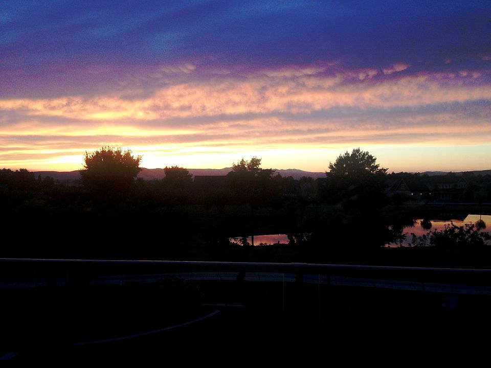 Sunrise over the course