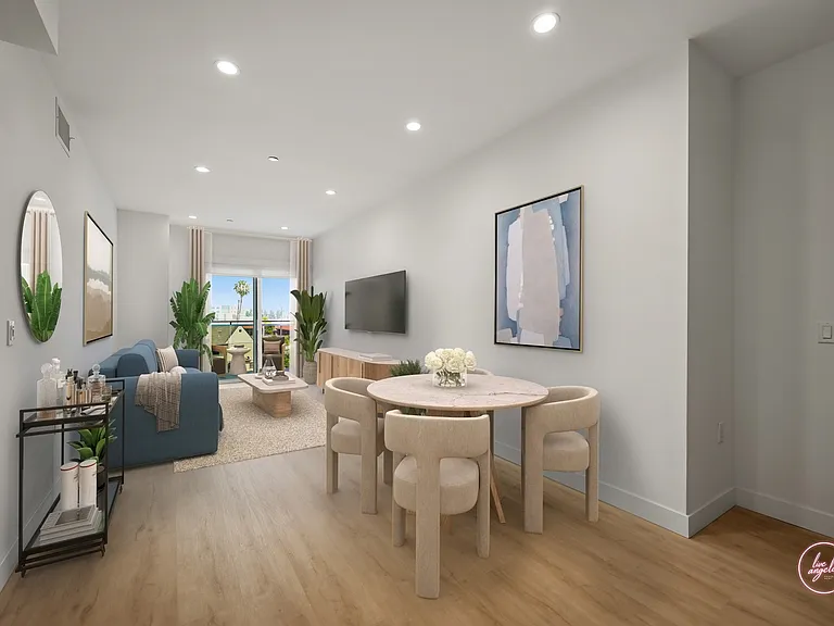 Dining and Living Room Area with Patio - Stevie Floor Plan