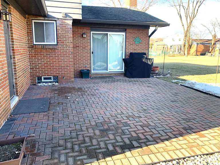 Large Patio in Backyard