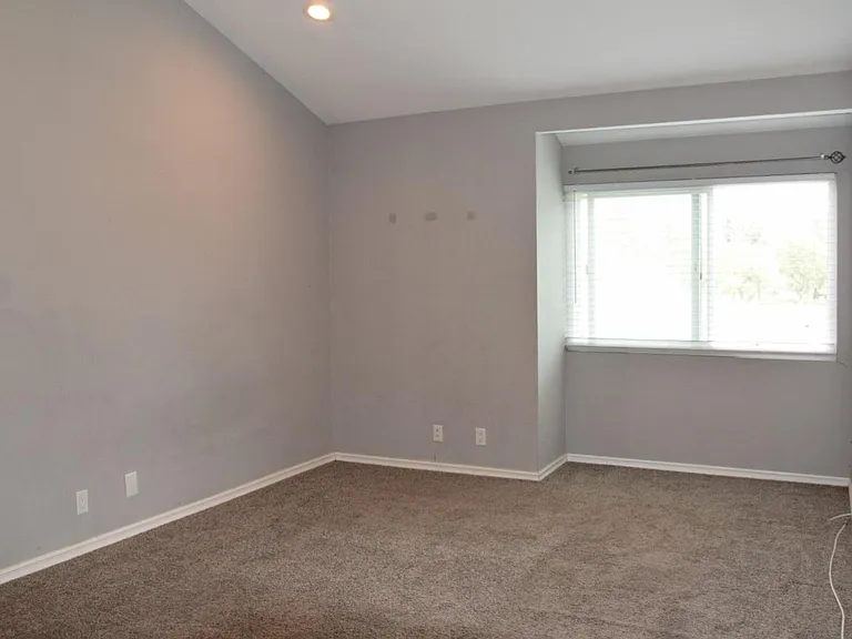 Master bedroom has a large recess area under window for a dresser.
17x12