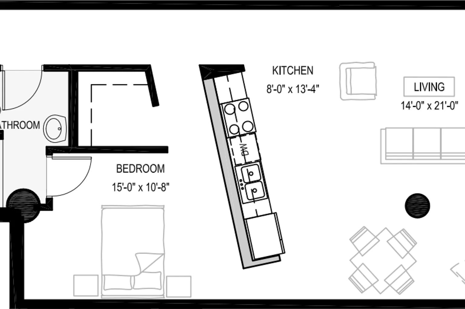 1 bed, 1000 sqft, $2,100 — Photo 2