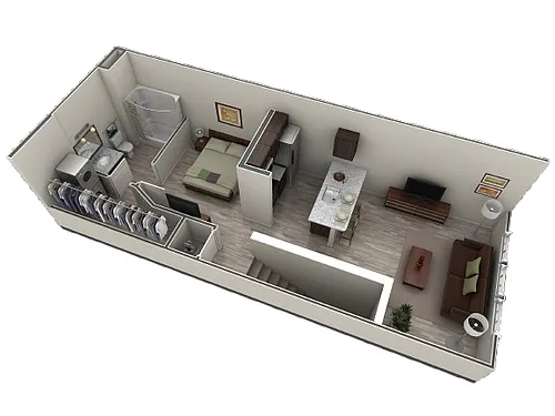 Floor plan Studio Grand Overlook