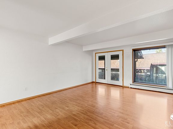 Living area with view out onto porch
