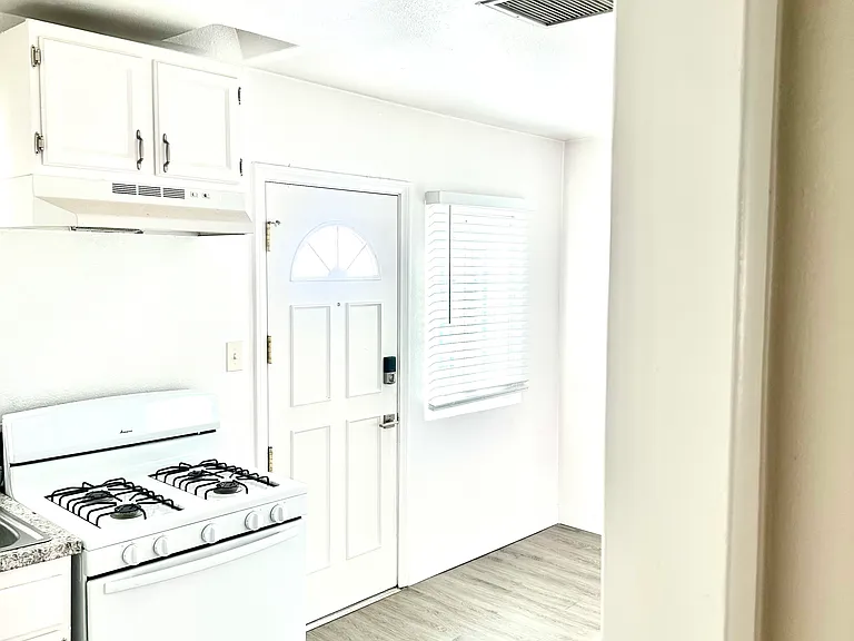 view of kitchen from hallway