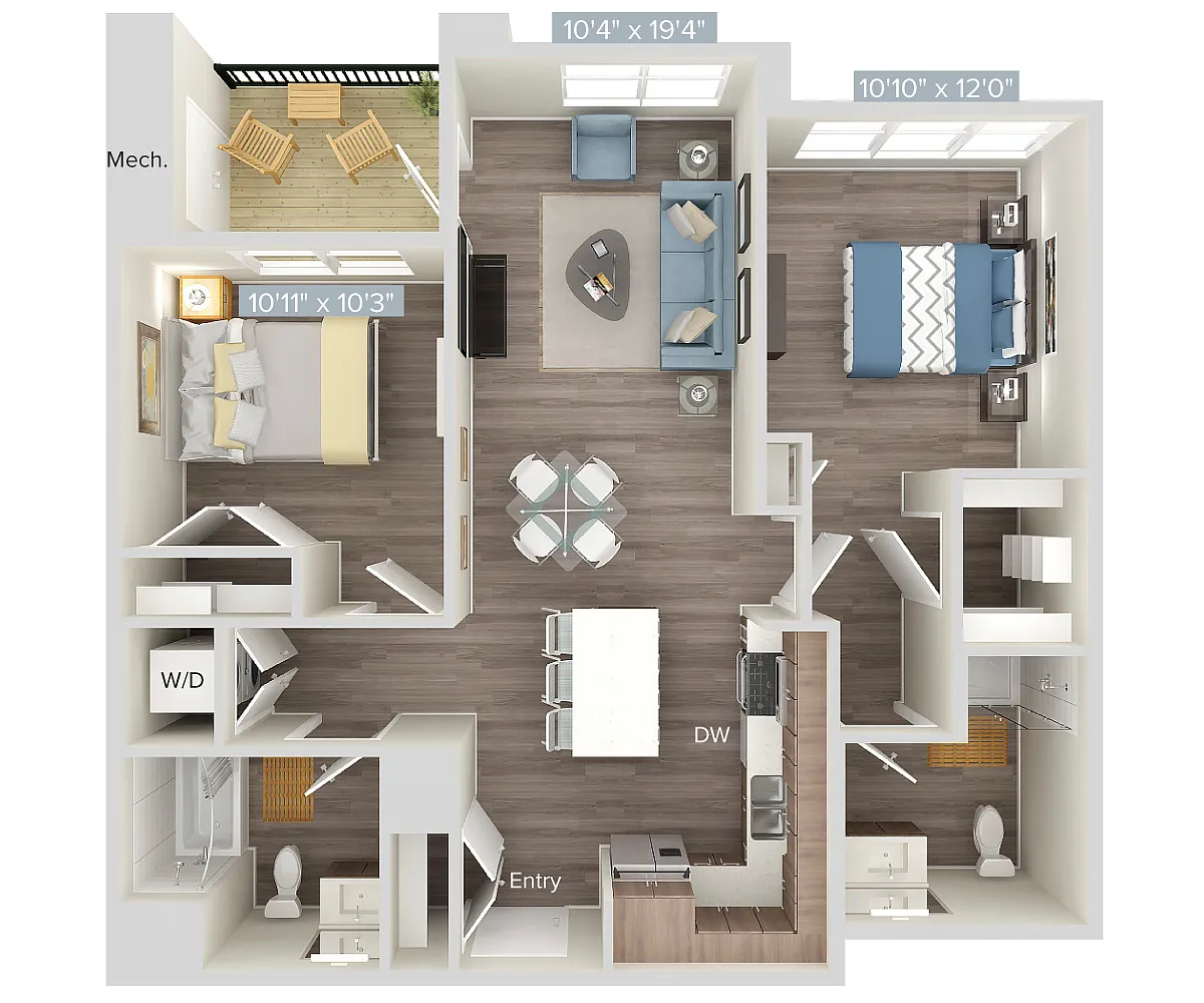 Floor plan B1-222