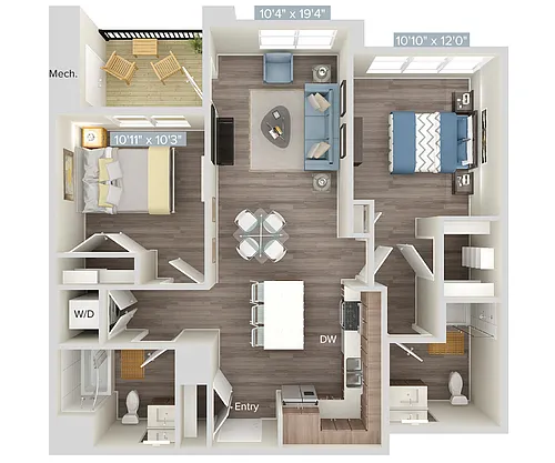 Floor plan B1-222