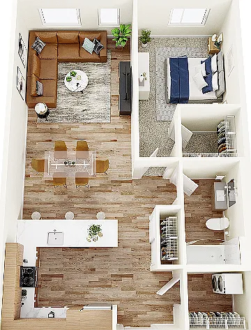 A2- One Bedroom A2- One Bedroom