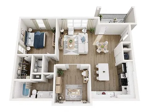 Floor plan A5 Carriage Home w/ Garage
