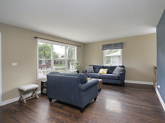 Great flow with living room adjacent to the kitche