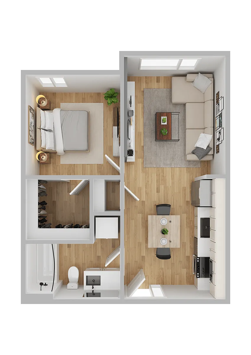 Floor plan 1X1
