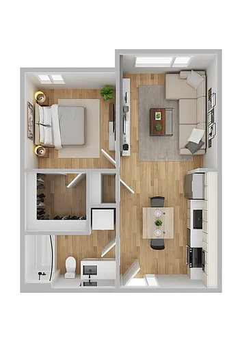 Floor plan 1X1