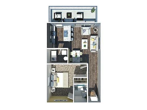 Floor plan 1 Bedroom