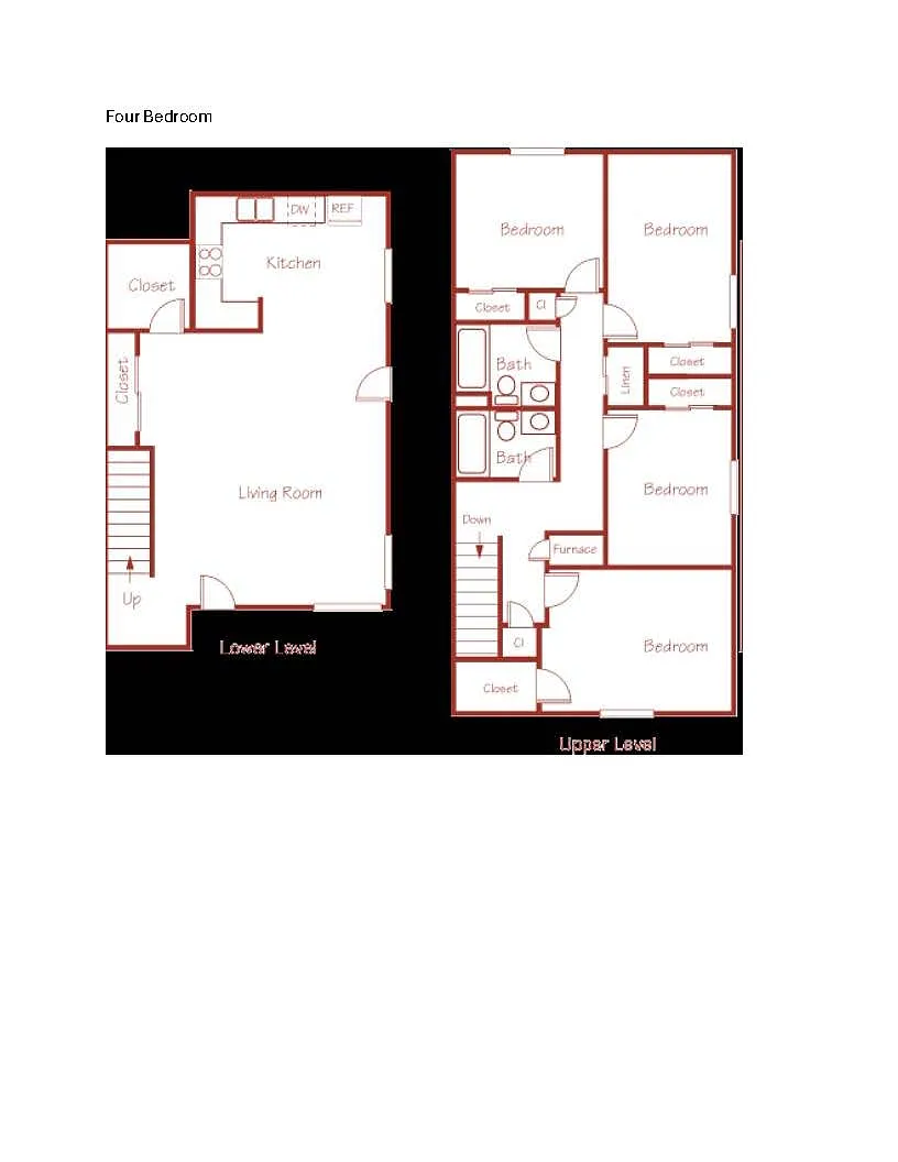 Floor plan 4 Bedroom