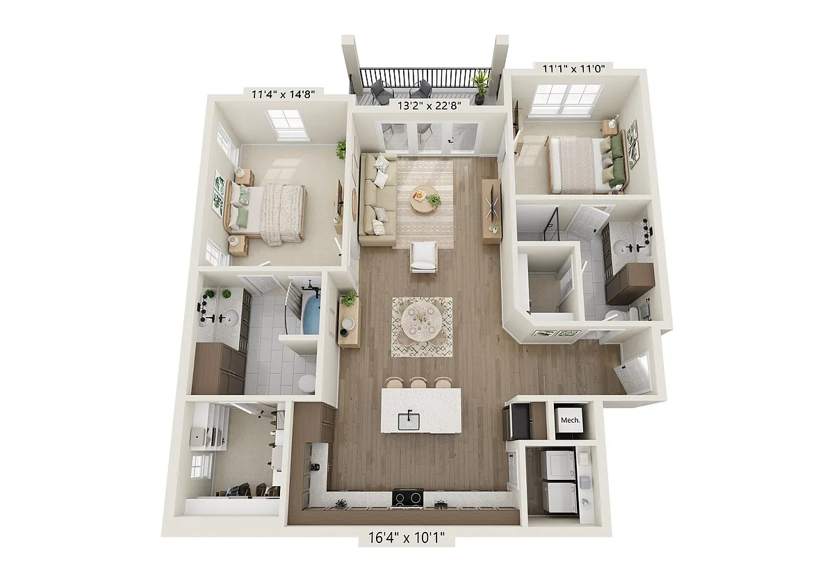 Floor plan B2-ADA