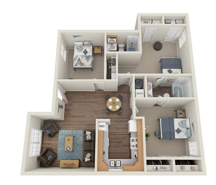 Floor plan C1 3X2