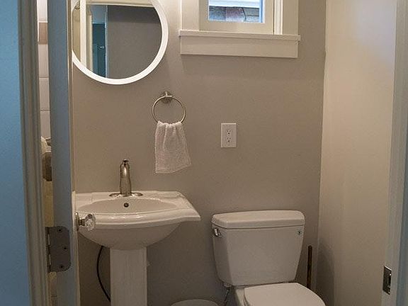 Full first floor bath. Tub. Heated floor