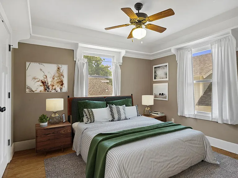 Bedroom 3. This image shows a virtually furnished space. Bedrooms come unfurnished.