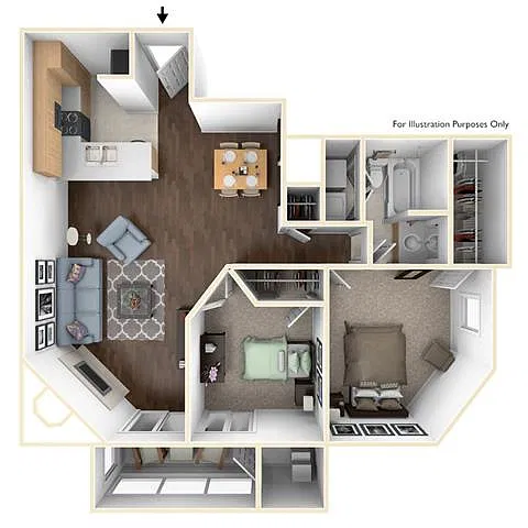 Floor plan 2X1B