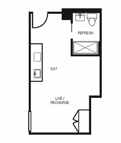 Floor plan Studio Q AFF