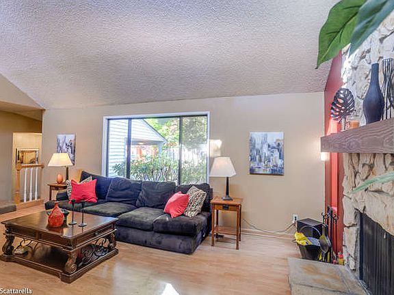 Living room fireplace