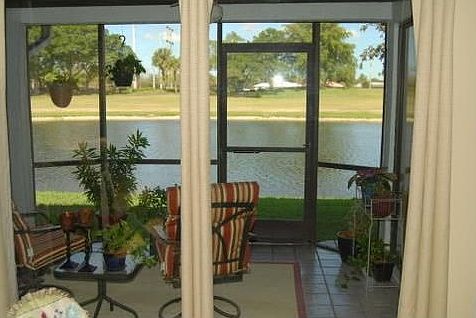 SCREENED PATIO WITH WATER VIEW