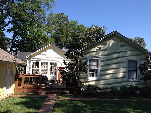 Rear of house and deck.