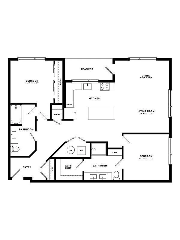 Floor plan B2-II