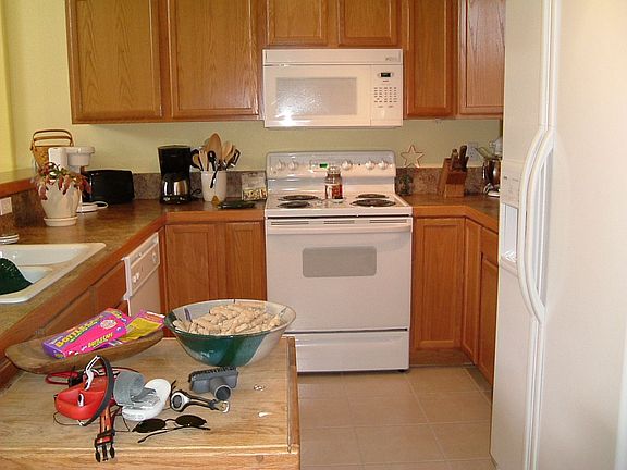 Tiled Kitchen with appliances