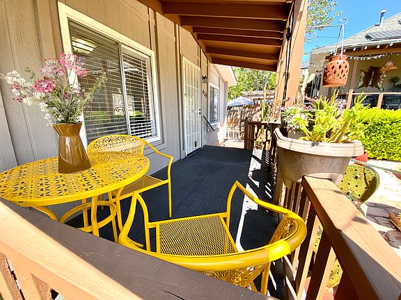 Front porch large enough for seating (table and chairs not included :)