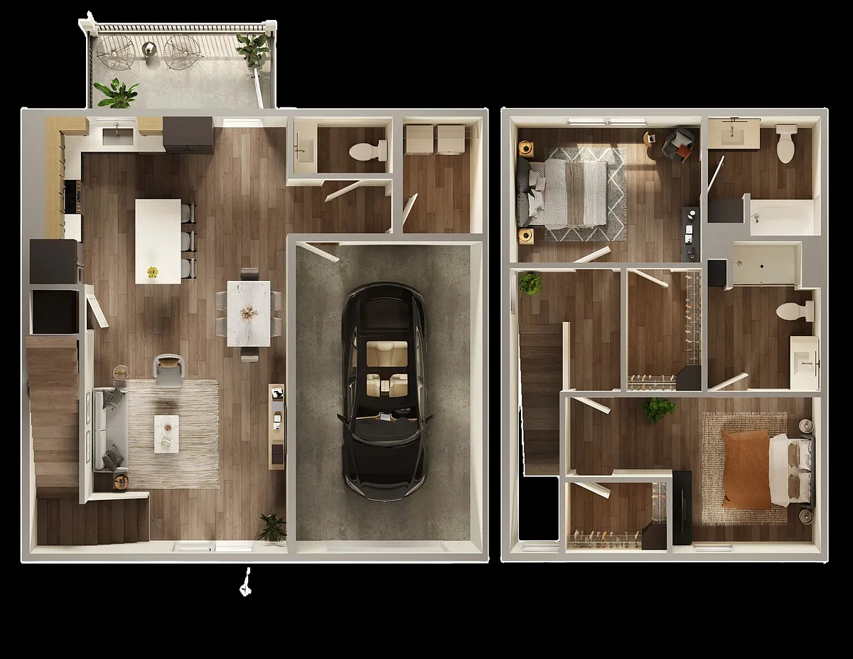 Floor plan The Marshall Carriage Home
