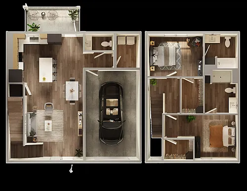 Floor plan The Marshall Carriage Home