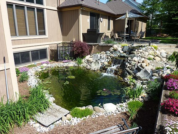 Koi Pond with great views from inside the home