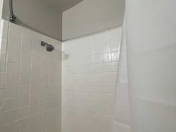 Tiled shower and tub