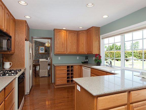 Fully equipped kitchen with solid Silestone counters
