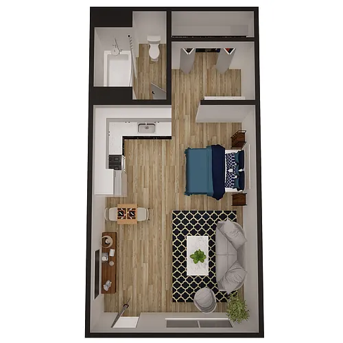 Floor plan 0x1 370sf Classic
