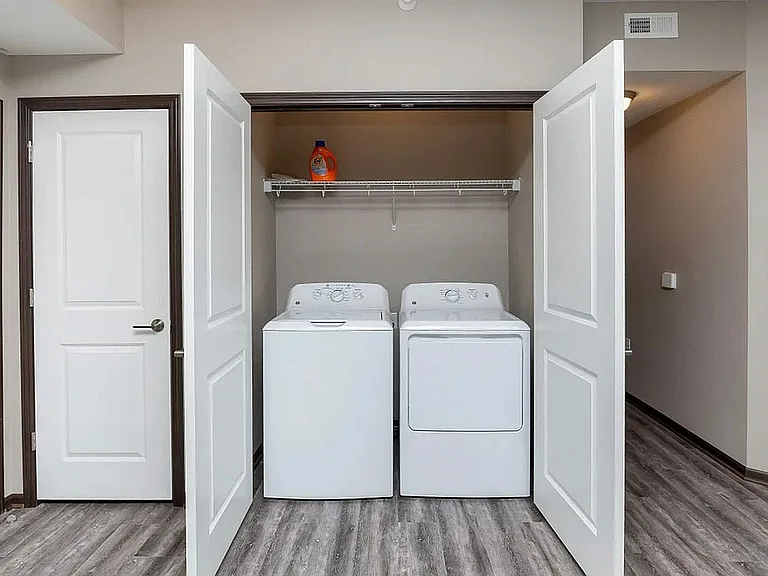Each 11Fifty on Olson apartment include a full size washer and dryer in the unit.