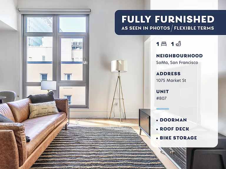 1075 Market St, Apt #807, San Francisco