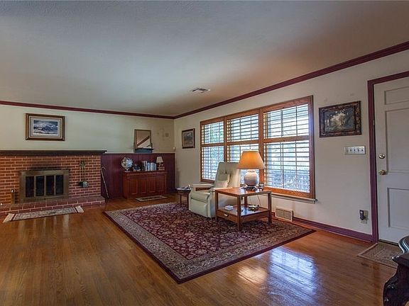 Living Area with Working Fireplace