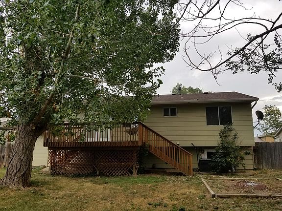 Backyard boasts large deck