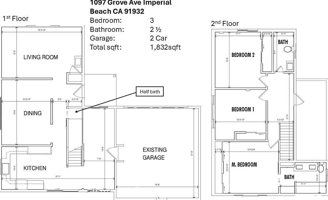 3 bed, 2.5 bath, 1832 sqft, $4,500 — Photo 2